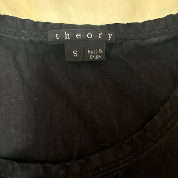 Theory Linen Mini Shift Dress - Picture 6 of 8